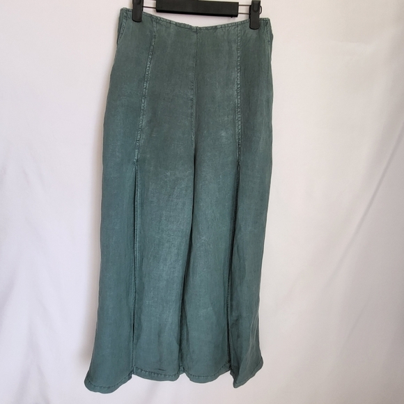 YFB young fabulous broke split front wide leg pants preowned S small pigment - Picture 4 of 11